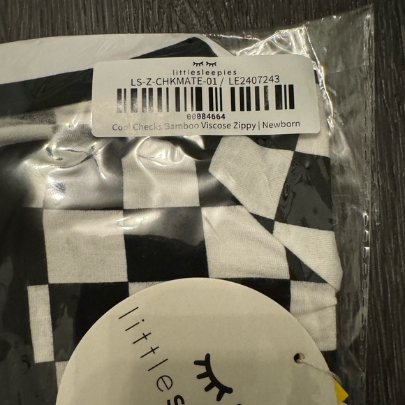 🏁 Cool Checks Little Sleepies Checkered Bamboo Zippy Sleeper PJ Sleeper NEW 2T - Picture 5 of 8